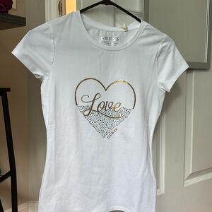 White Guess shirt